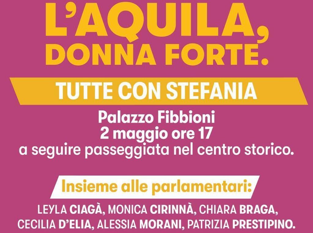 VOTO L’AQUILA:  PARLAMENTARI DONNE IN CITTA’ A SOSTEGNO CANDIDATA PEZZOPANE, LA DIRETTA
