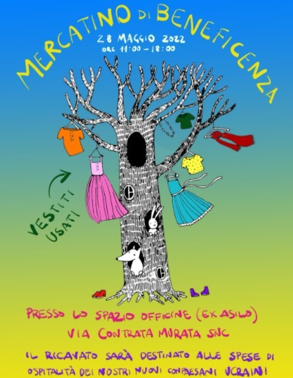 UCRAINA: MERCATINO DI BENEFICENZA A FONTECCHIO  A FAVORE DELLE FAMIGLIE SFOLLATE
