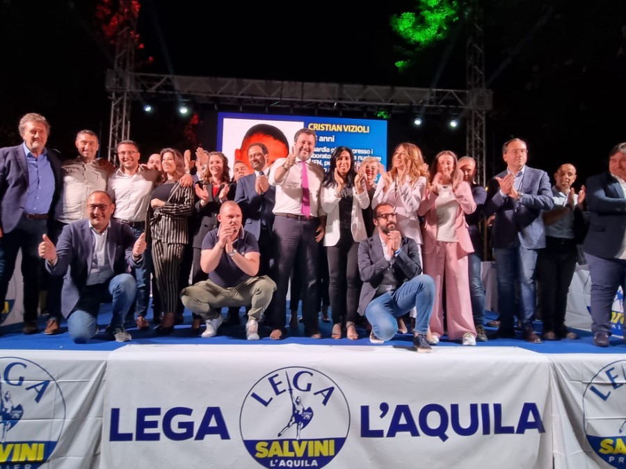 VOTO L’AQUILA, ALTRI BIG IN CITTA’: PER LA LEGA IN CAMPO PANZA, MOLTENI E CRIPPA