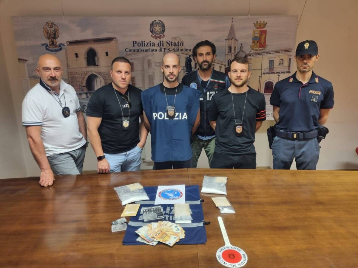 SPACCIO DI COCAINA, UN ARRESTO A PRATOLA PELIGNA