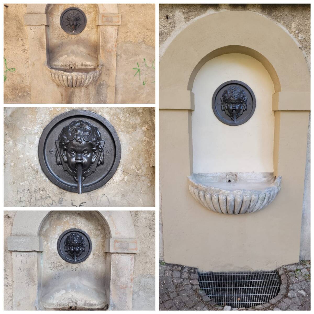 L’AQUILA, RICONSEGNATE ALTRE DUE FONTANE PUBBLICHE RESTAURATE: “RESTITUITO DECORO AL CENTRO STORICO”