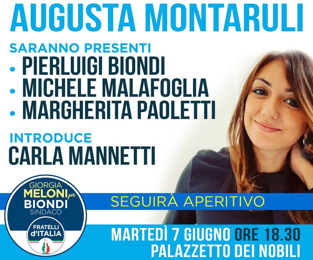 RIFORME, PRESIDENZIALISMO, LOTTA AL DEGRADO E DIFESA ULTIMI: MONTARULI A L’AQUILA PER MALAFOGLIA