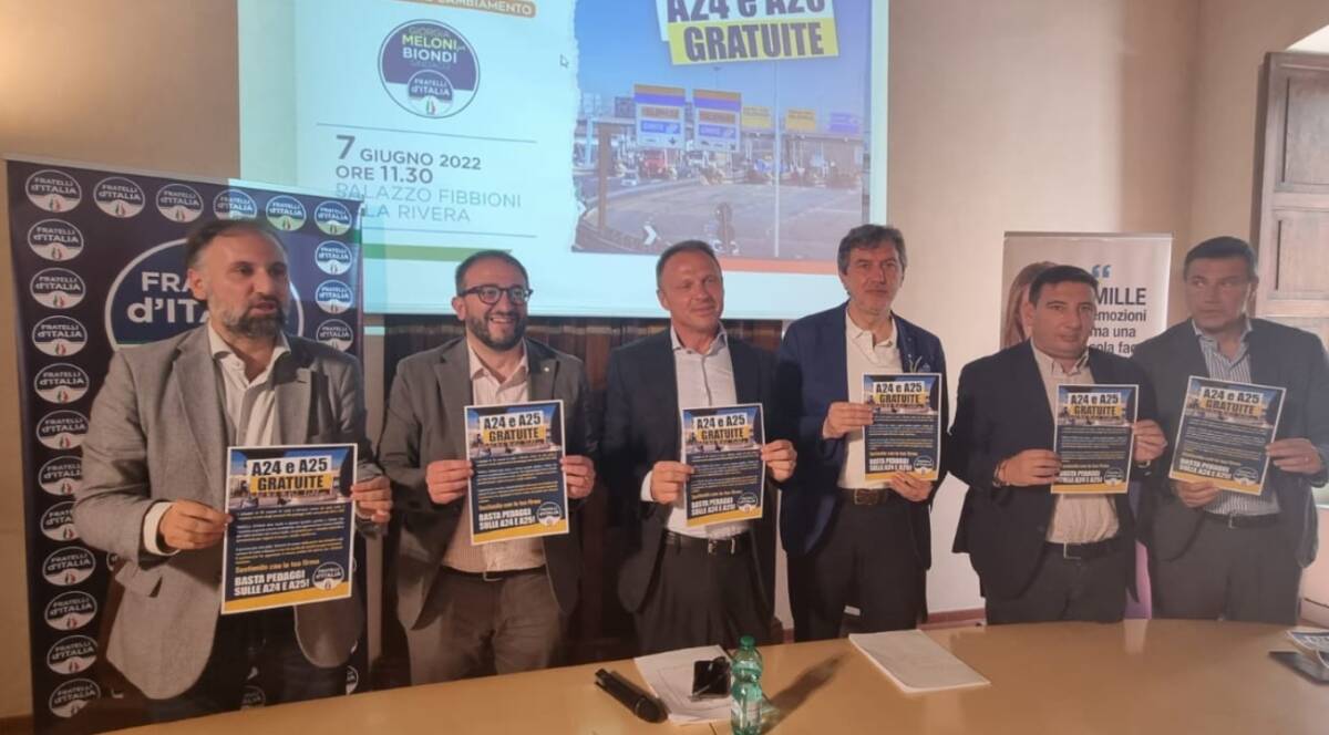 AUTOSTRADE, STOP PEDAGGI SU A24-A25: PARTE DALL’AQUILA LA PETIZIONE PER GRATUITA’