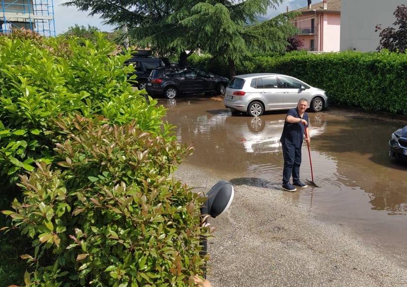 MALTEMPO L’AQUILA: STRADE ALLAGATE E DISAGI ALLA VIABILITA’, GLI INTERVENTI