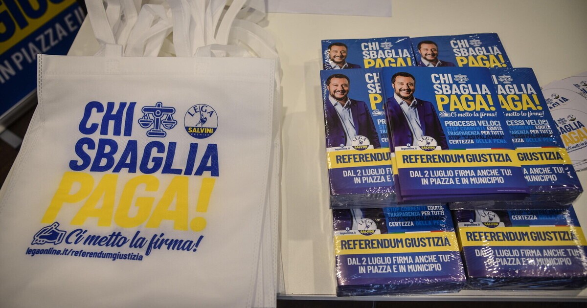 REFERENDUM, LEGA IN PIAZZA PER IL SI’: “SERVE SVOLTA RADICALE NELLA GIUSTIZIA”