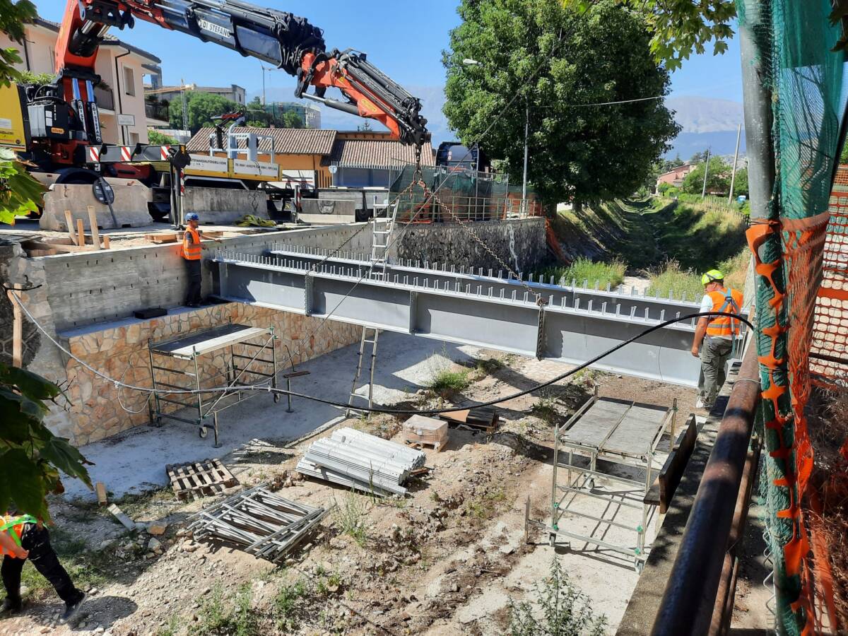 L’AQUILA: A PAGANICA INIZIATI LAVORI PER IL PONTE RAIALE