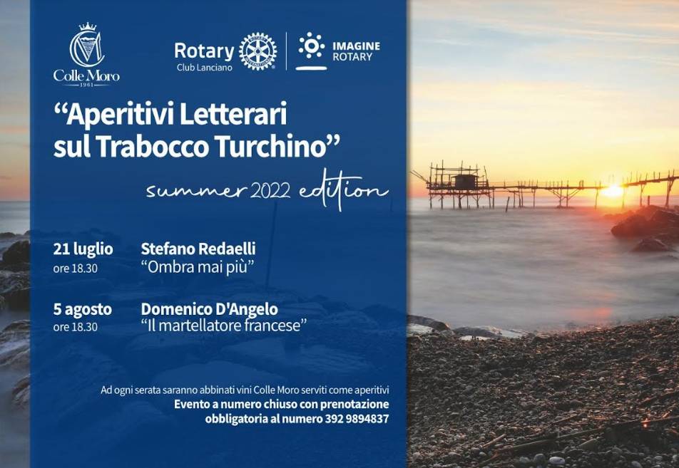 TRABOCCO TURCHINO: TORNANO GLI APERITIVI AL TRAMONTO