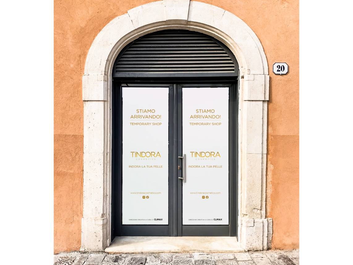 L’AQUILA: IN PIAZZA DUOMO APRE IL PRIMO TEMPORARY STORE TINDORA COSMETICS
