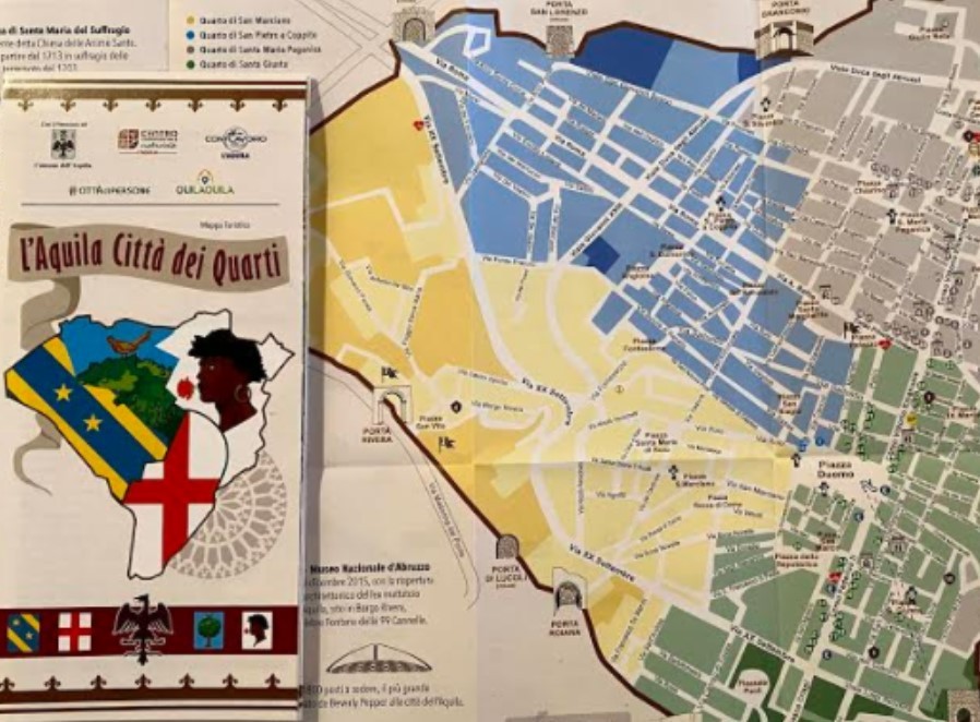L’AQUILA: PRESENTATA LA NUOVA MAPPA TURISTICA DELLA CITTÀ DEI QUARTI