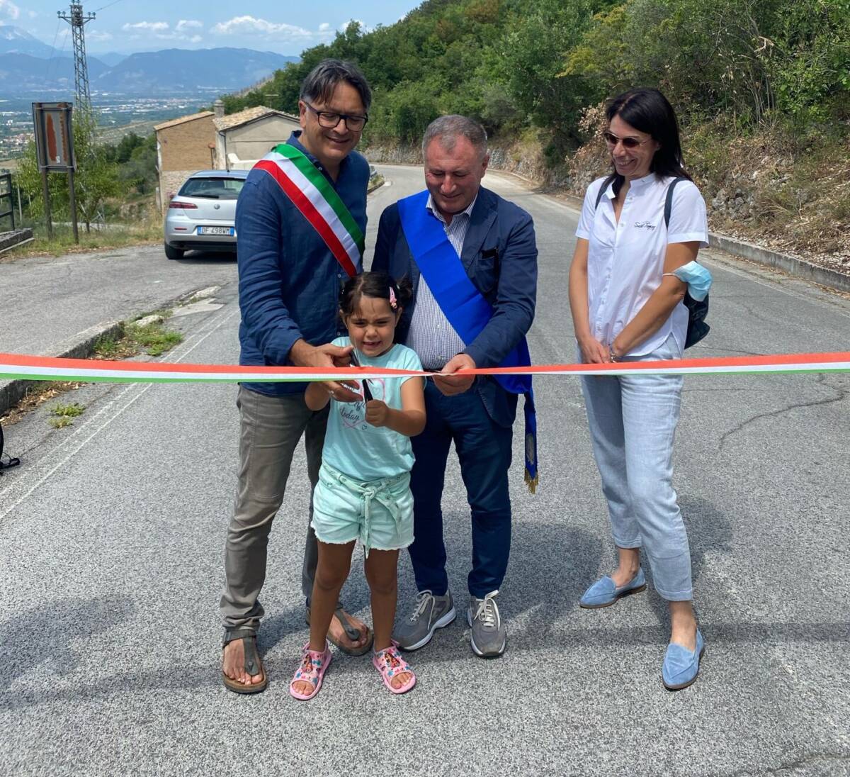 PACENTRO:  RIAPERTA LA STRADA PROVINCIALE MORRONESE, CHIUSA DA SETTE ANNI