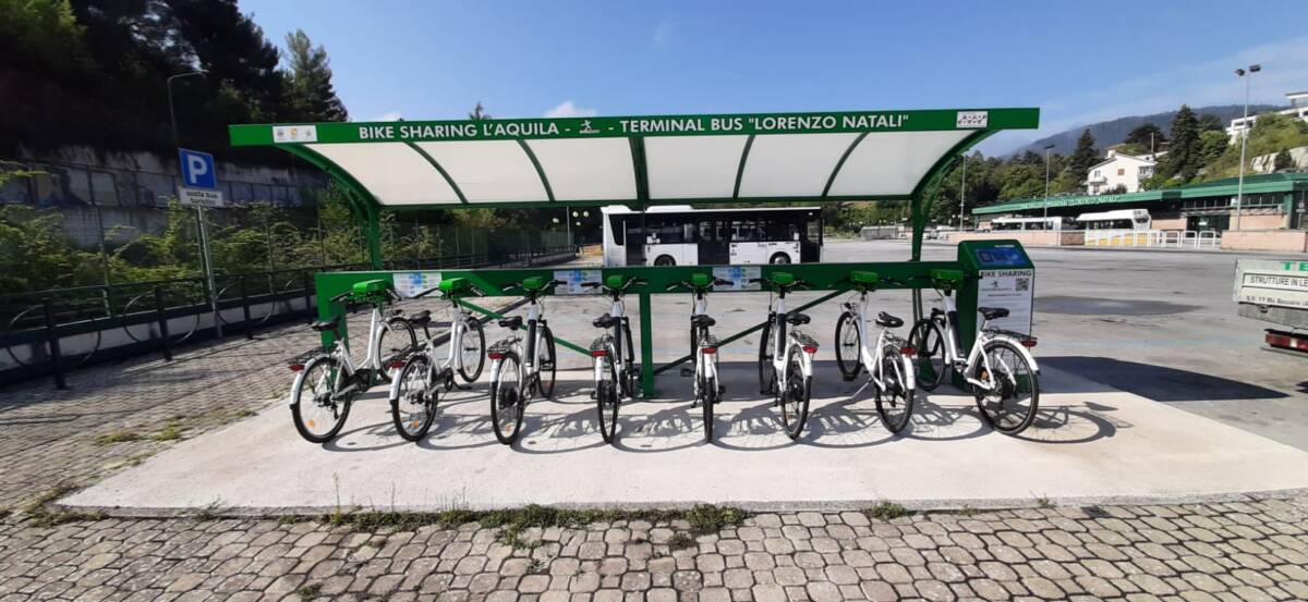 L’AQUILA: ATTIVATO SERVIZIO DI BIKE SHARING AL TERMINAL DI COLLEMAGGIO