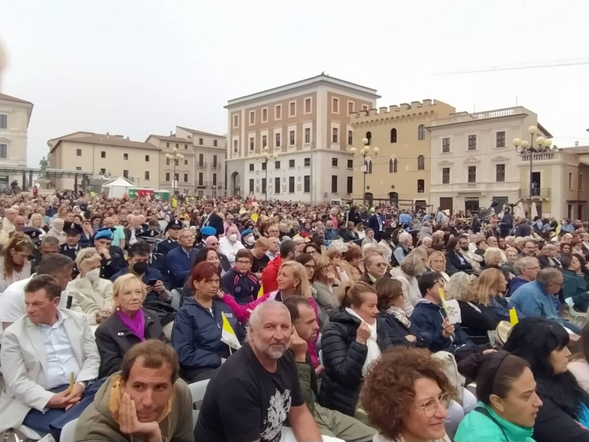 PAPA A L’AQUILA: MARSILIO, “EVENTO CICLOPICO, GIORNATA STORICA”