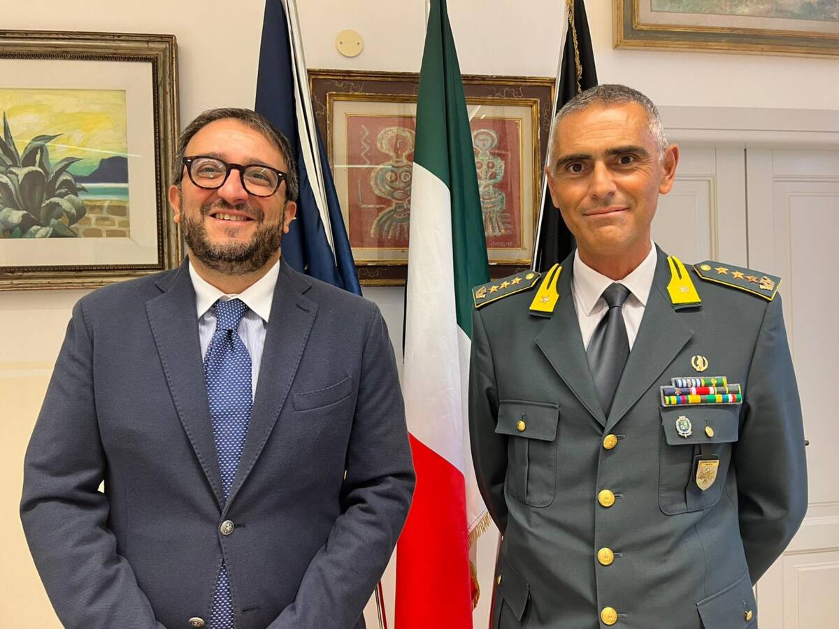 GDF: LAMANUZZI NUOVO COMANDANTE PROVINCIA L’AQUILA, INCONTRO CON SINDACO BIONDI
