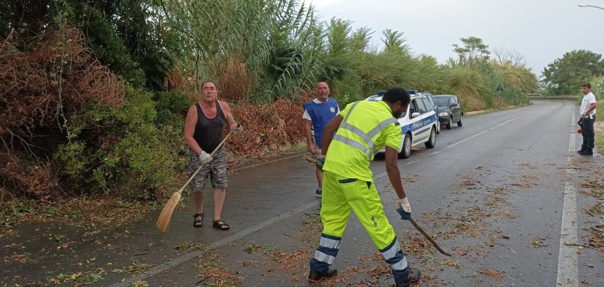 MALTEMPO: CADONO ALBERI SU PROVINCIALE LANCIANO-FOSSACESIA, TRAFFICO BLOCCATO PER DUE ORE