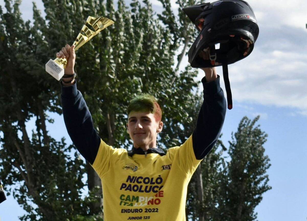 MOTOCICLISMO: 19ENNE AQUILANO PAOLUCCI CAMPIONE D’ITALIA 125 JUNIOR ENDURO