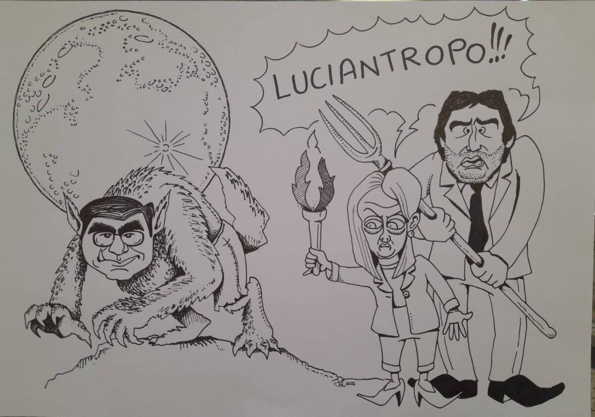 ELEZIONI E COMUNICAZIONE: IL LUCIANTROPO DALFONSIANO PROTAGONISTA DI UNA VIGNETTA