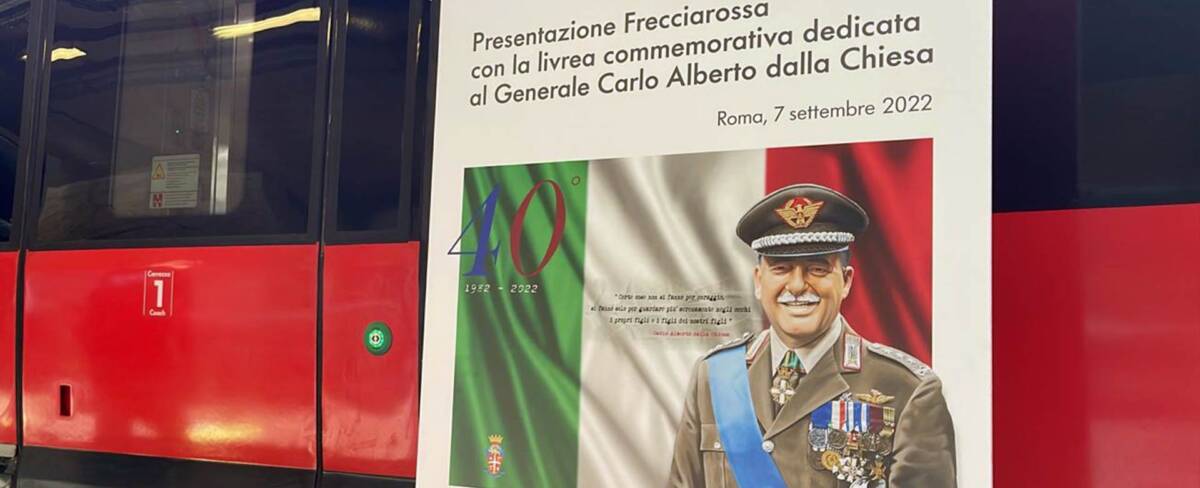 UN FRECCIAROSSA DEDICATO A DALLA CHIESA ATTRAVERSERA’ L’ITALIA