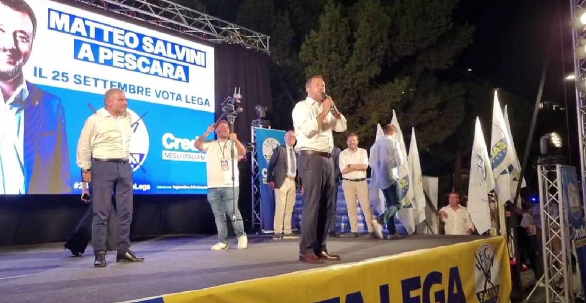 SALVINI A PESCARA: “NOI AL GOVERNO CON IL CENTRODESTRA UNITO”