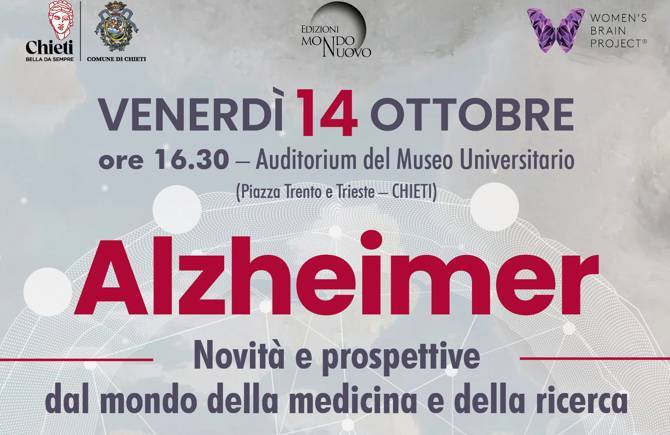 ALZHEIMER: NOVITA’ E PROSPETTIVE DAL MONDO DELLA RICERCA, CONVEGNO A CHIETI IL 14 OTTOBRE