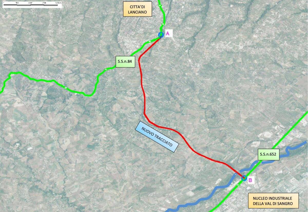 LANCIANO-VAL DI SANGRO, “OPERA STRATEGICA DA 100 MILIONI”: ALLO STUDIO TRACCIATO NUOVA STRADA
