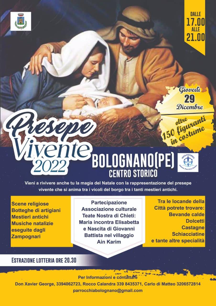 BOLOGNANO: IL 29 DICEMBRE TORNA IL PRESEPE VIVENTE