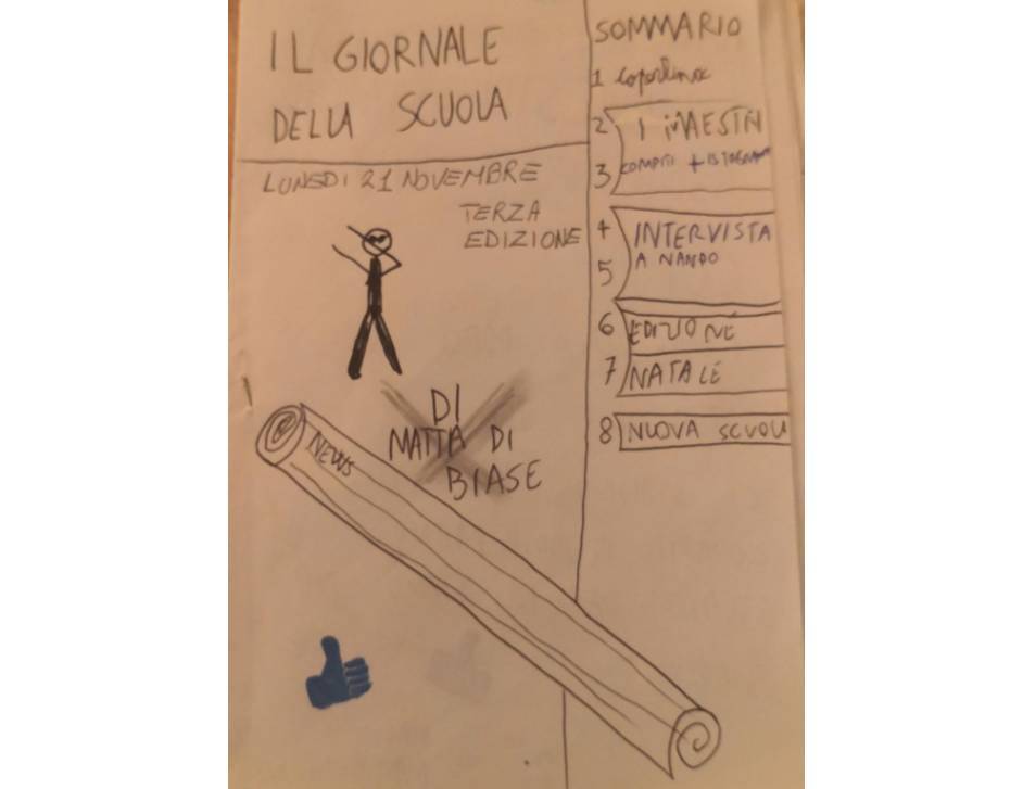 FOSSACESIA: SCRIVE E DISTRIBUISCE GIORNALE DI CLASSE, SINDACO RICEVE PICCOLO ASPIRANTE GIORNALISTA
