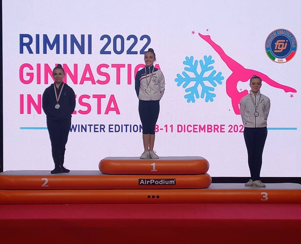 GINNASTICA RITMICA: LE AQUILANE DINISI E CARNICELLI PREMIATE A RIMINI