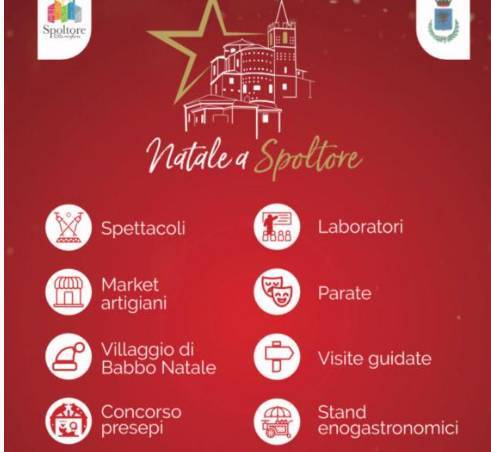 NATALE A SPOLTORE TRA MERCATINI, TOMBOLATE, VISITE GUIDATE, PRESEPI: IL PROGRAMMA