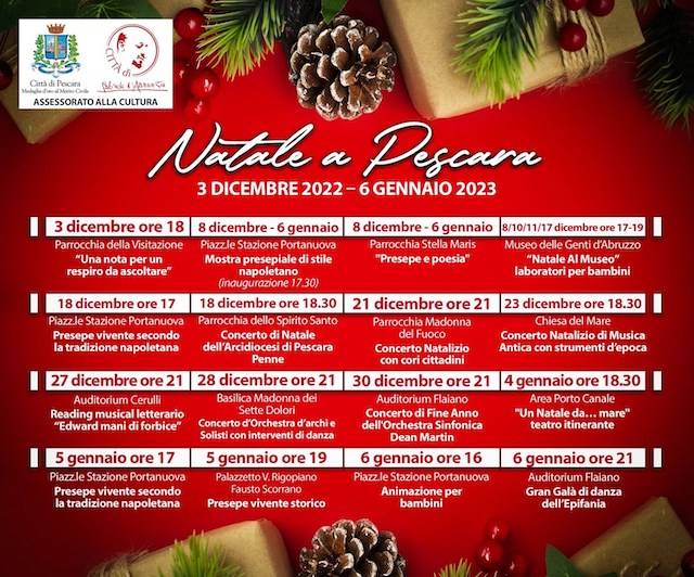 NATALE A PESCARA: IL PRESEPE VIVENTE E IL CERTELLONE DEGLI EVENTI