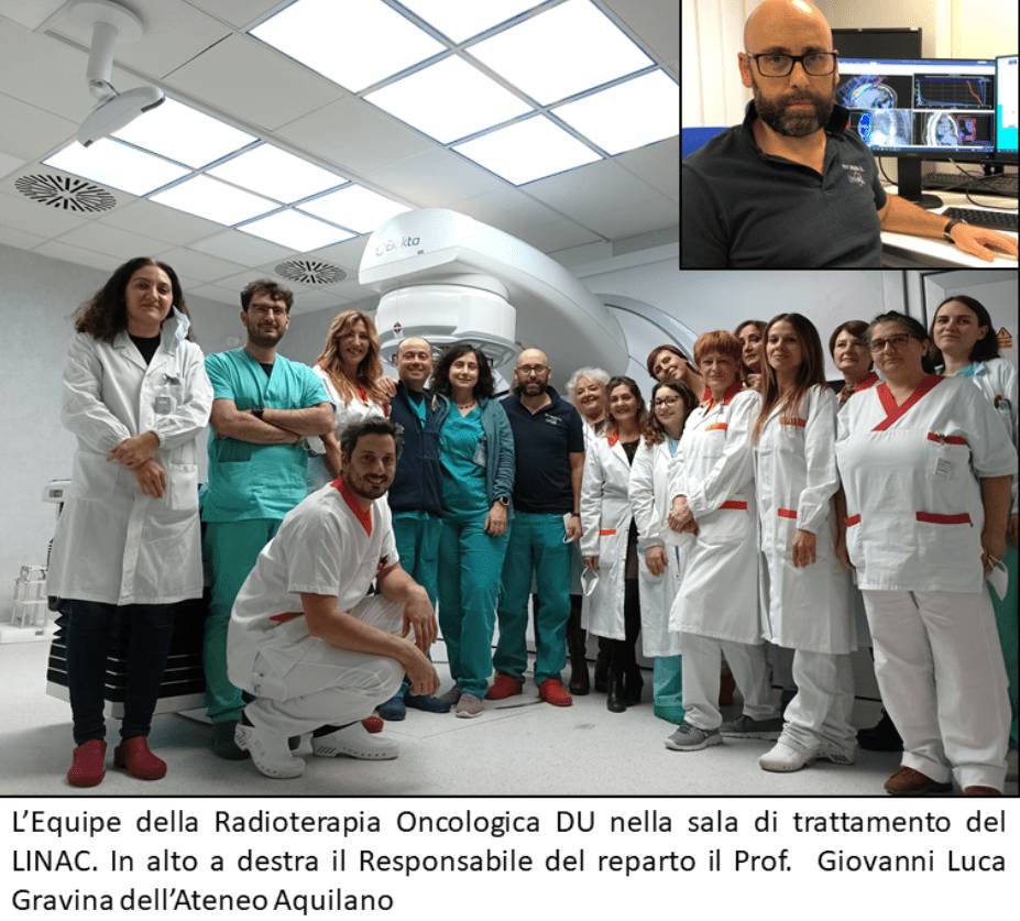 OSPEDALE L’AQUILA: A RADIOTERAPIA ONCOLOGICA 1.200 TRATTAMENTI CON INNOVATIVA TECNICA VMAT