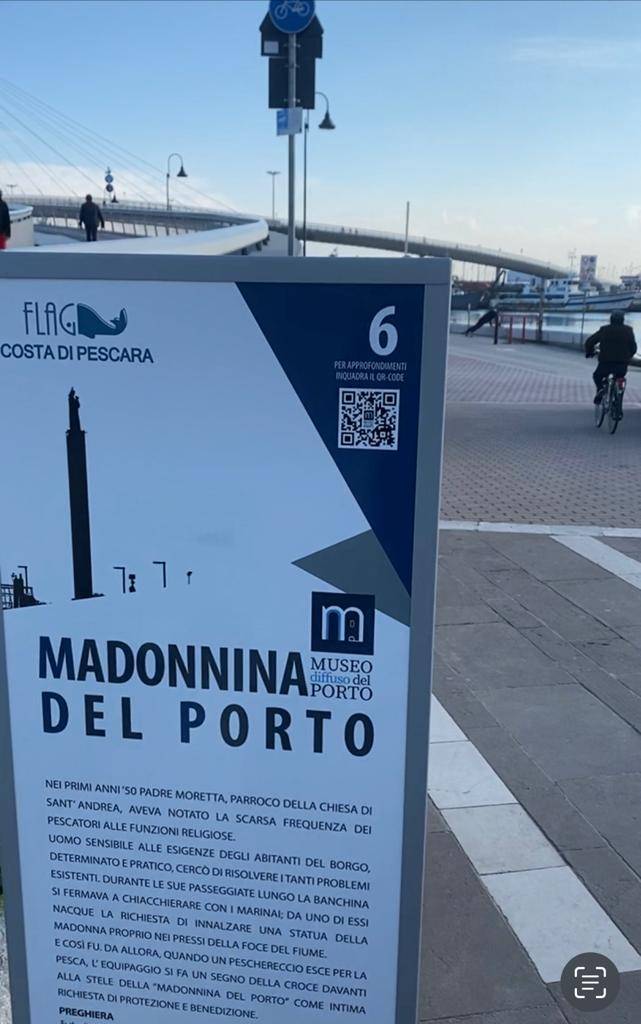 PESCARA: TAGLIO DEL NASTRO DEL MUSEO DIFFUSO DEL PORTO, UNDICI TOTEM E QR-CODE