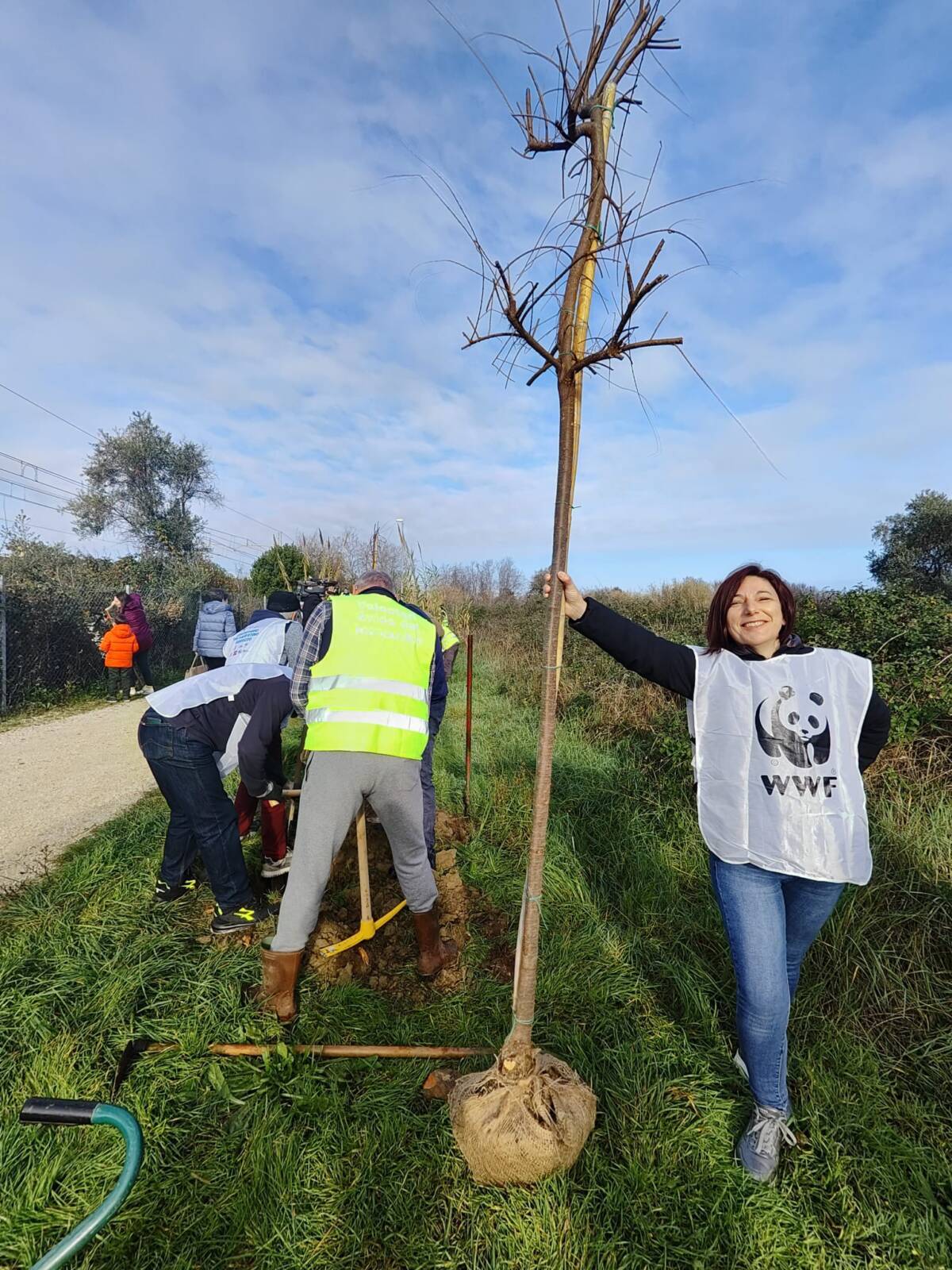 RISERVA DEL BORSACCHIO: PIANTATE TAMERICI LUNGO LA PISTA CICLOPEDONALE