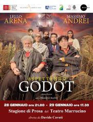 LELLO ARENA ALLA RIBALTA AL TEATRO MARRUCINO DI CHIETI CON LO SPETTACOLO “ASPETTANDO GODOT”
