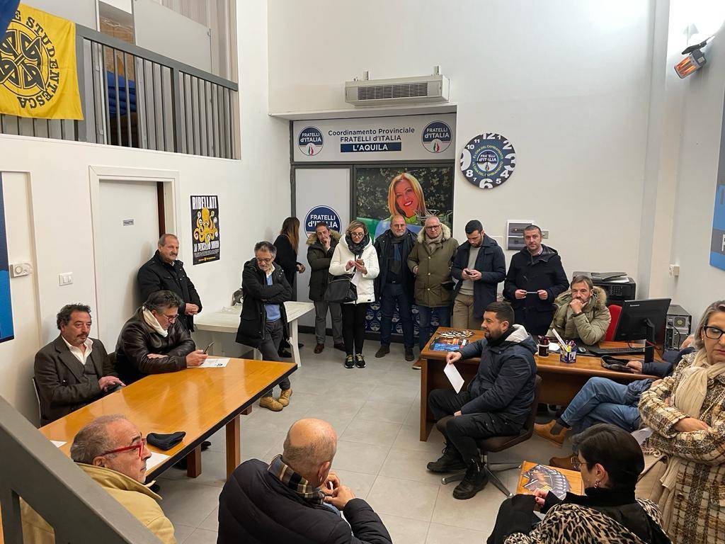 FRATELLI D’ITALIA: RINNOVATE LE CARICHE DEL COORDINAMENTO CITTADINO DELL’AQUILA