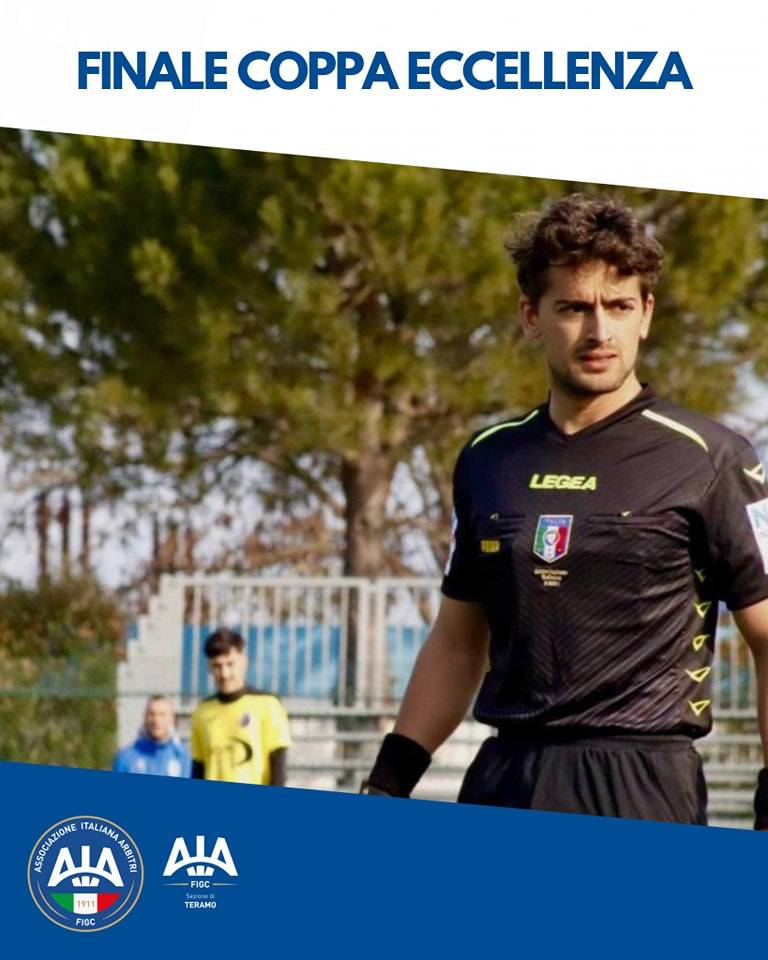 COPPA ITALIA ECCELLENZA: IL TERAMANO PIERLUDOVICO ARNESE ARBITRERA’ LA FINALE