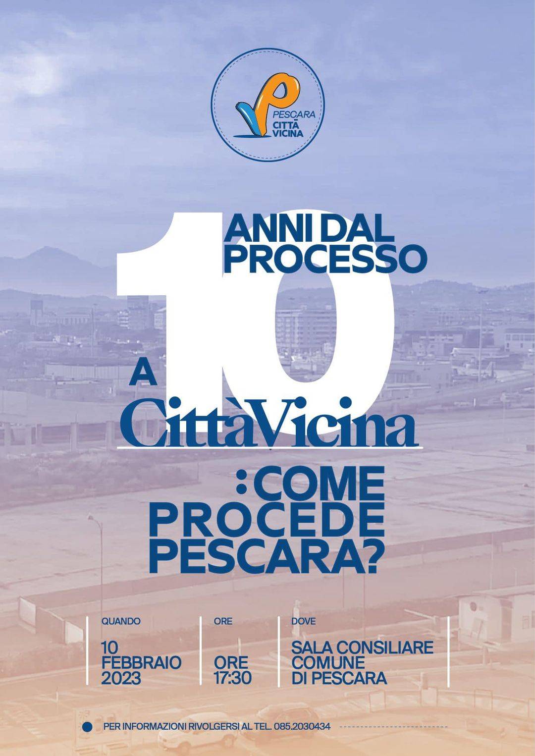 “COME PROCEDE PESCARA?”: OGGI INCONTRO PUBBLICO DEL DEPUTATO ED EX SINDACO LUCIANO D’ALFONSO
