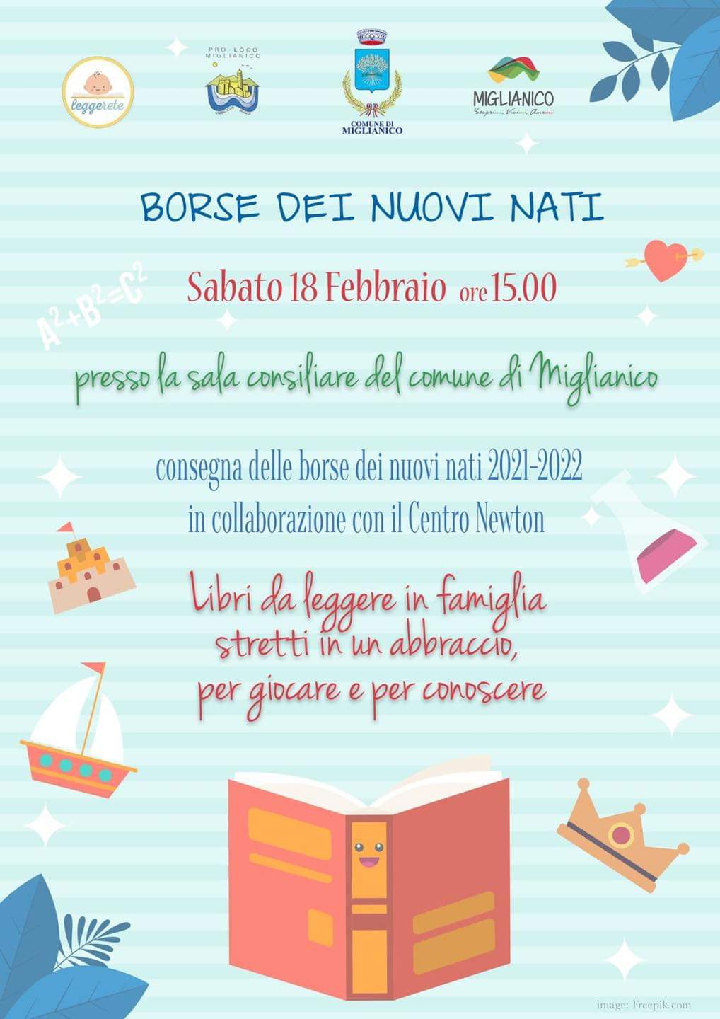 DOMANI CERIMONIA DI CONSEGNA DELLE “BORSE DEI NUOVI NATI” A 65 BAMBINI RESIDENTI A MIGLIANICO
