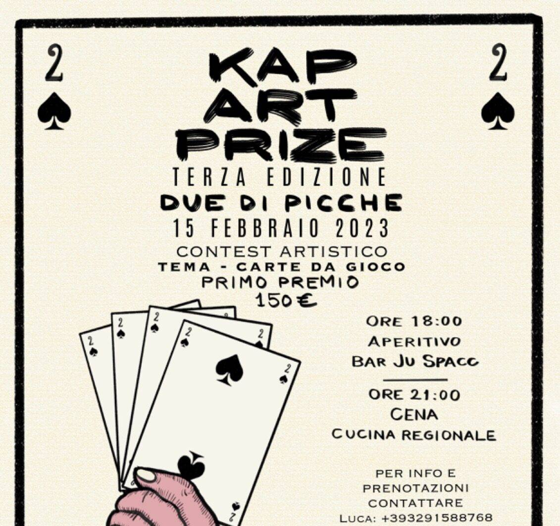 LA KAP FONTECCHIO: SABATO TORNA “KAP ART PRIZE”, CONCORSO PER ARTISTI, SUL TEMA “CARTE DA GIOCO”