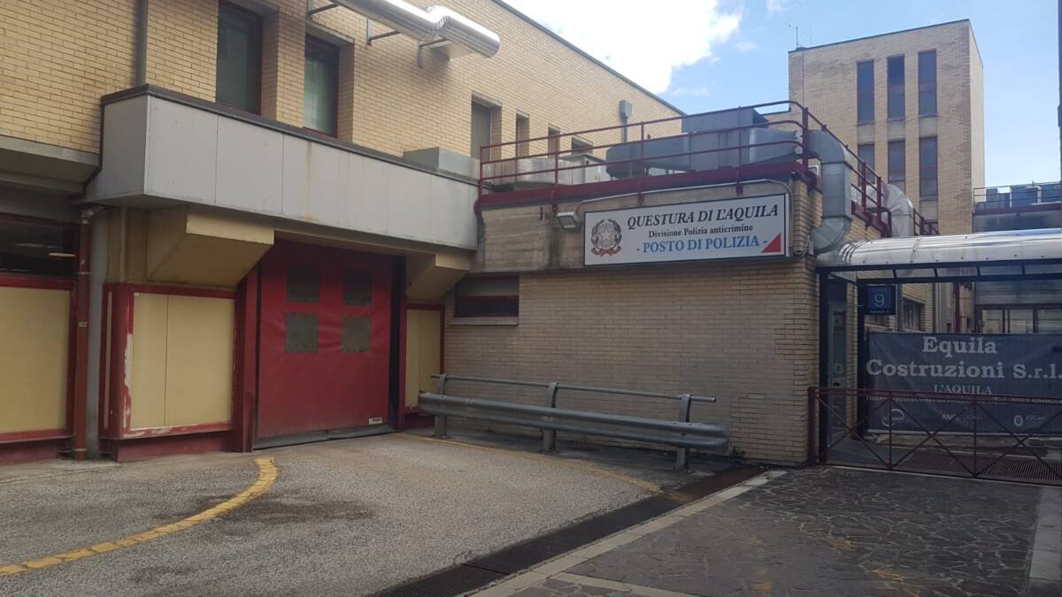 OSPEDALE L’AQUILA: POTENZIATO IL POSTO FISSO DELLA POLIZIA DI STATO