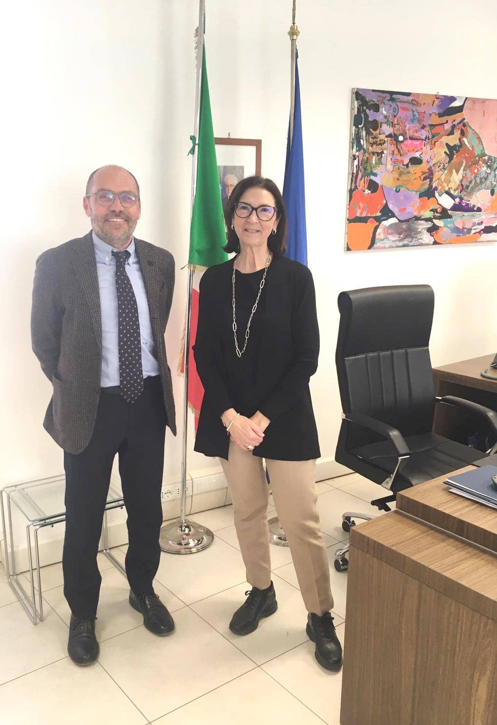 PRIMO INCONTRO TRA IL PREFETTO DELL’AQUILA E IL NUOVO  DIRIGENTE DI TERAMO: OBIETTIVI CONDIVISI
