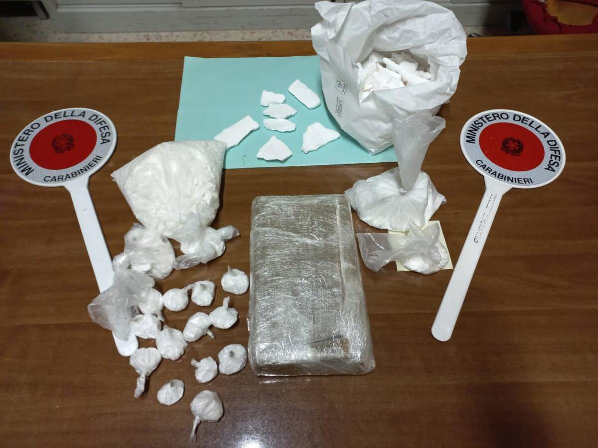 CELANO: UN CHILO E MEZZO DI COCA NASCOSTA NEL CAMINO, ARRESTATI 63ENNE E 67ENNE STRANIERI REGOLARI