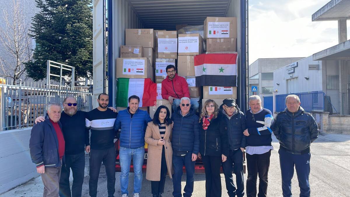 TERREMOTO SIRIA: SROUR, “PARTE PRIMO CONTAINER AIUTI, GRANDE SOLIDARIETÀ DEGLI ABRUZZESI”