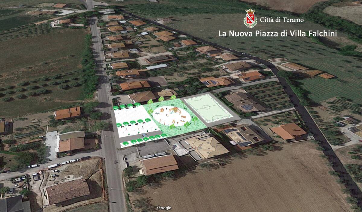 TERAMO: PASSA IN GIUNTA IL PROGETTO DELLA NUOVA PIAZZA DI VILLA FALCHINI. COSTO DI 400MILA EURO