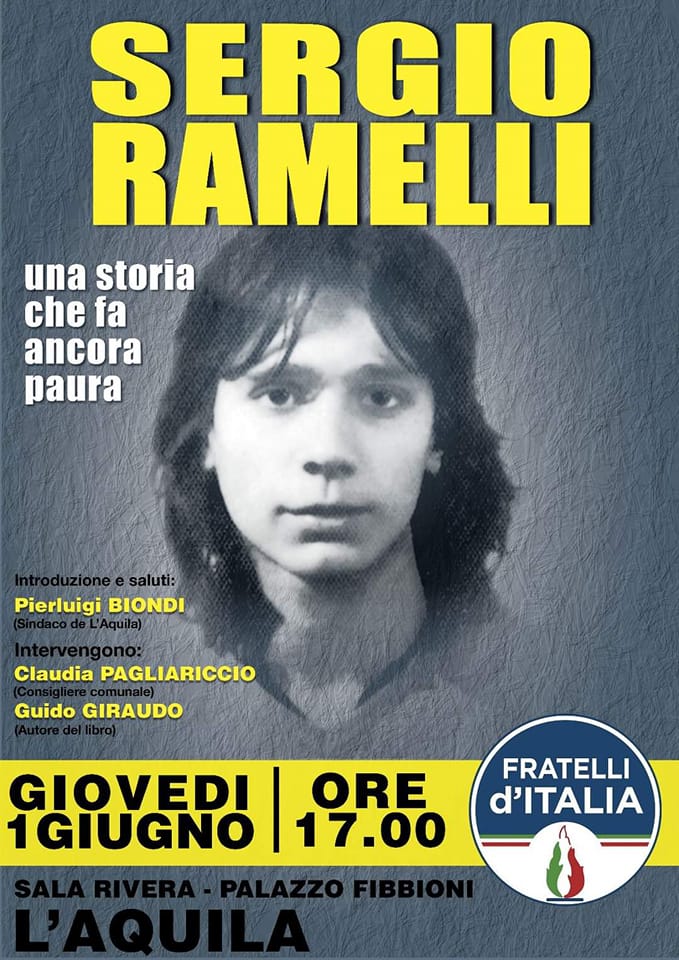 L’AQUILA: INSTALLAZIONE LAPIDE COMMEMORATIVA DI RAMELLI,STOP DA SINISTRA ITALIANA, “IMPROPONIBILE”