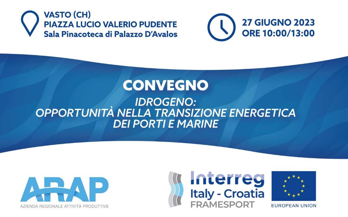 IDROGENO: OPPORTUNITÀ E RISCHI NELLA TRANSIZIONE ENERGETICA DI PORTI E MARINE: DIRETTA CONVEGNO