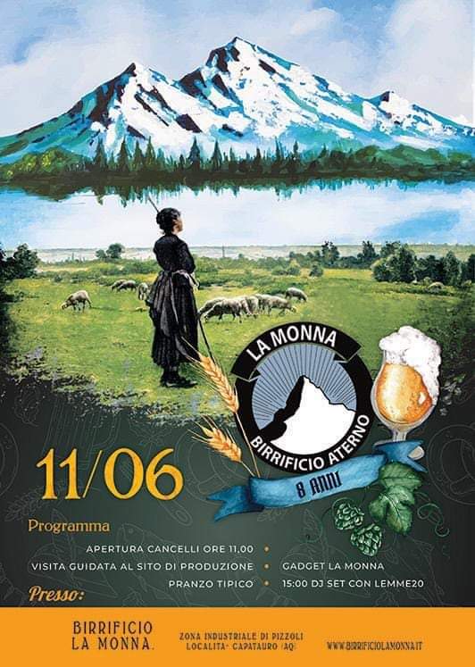 PIZZOLI: DOMANI FESTA PER GLI 8 ANNI DEL BIRRIFICIO LA MONNA, IL PROGRAMMA