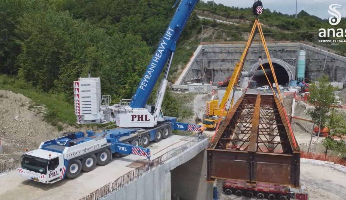FONDOVALLE SANGRO: COMPLETATO IL VARO DEL VIADOTTO “2”  ALL’INTERNO DEL CANTIERE DI GAMBERALE