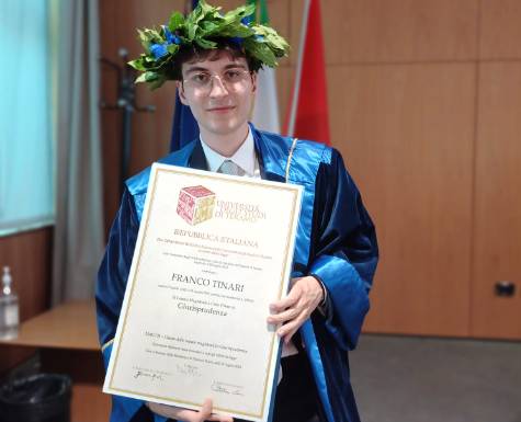 L’AQUILA: LAUREA IN GIURISPRUDENZA PER FRANCO TINARI