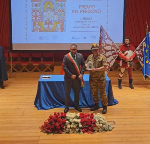 PERDONANZA: PREMIO DEL PERDONO CONFERITO AL NONO REGGIMENTO ALPINI DELL’AQUILA