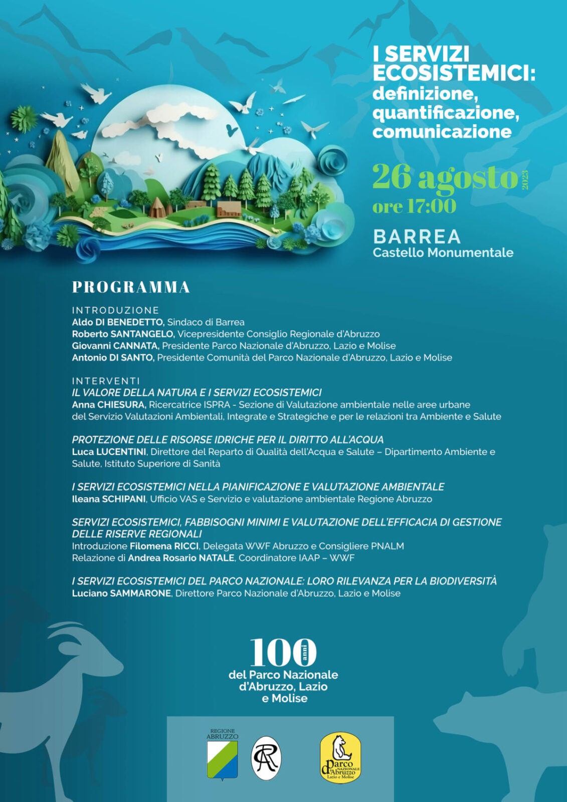CENTENARIO PARCO: A BARREA INCONTRO SU ECOSISTEMI E DIRITTO ALL’ACQUA